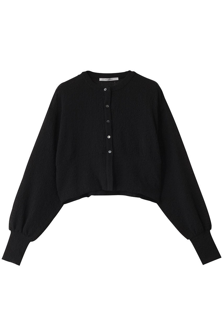 【ミディウミソリッド/MIDIUMISOLID】のsheer crew neck short C/D.S カーディガン インテリア・キッズ・メンズ・レディースファッション・服の通販 founy(ファニー) 　ファッション　Fashion　レディースファッション　Fashion for Women　トップス・カットソー　Cut & Sew Tops　カーディガン・羽織り　Layered Style Cardigans　シャツ・ブラウス・オフィスカジュアル　Elegant Blouses & Button-Ups　ロングTシャツ・Tシャツ　Longline T-Shirts & Tees　カットソー・ベーシックTシャツ　Cut-and-Sewn Tops / Stretch Tees & Basics　カーディガン　Cardigan, Knitwear　ギャザー　Gathered, Ruffled　シアー　Sheer, See-Through　トレンド　Trend, Trending Now　夏　Summer　春　Spring　S/S・春夏　SS, Spring/Summer, Warm Season　black|ID: prp329100004485236 ipo3291000000032853988