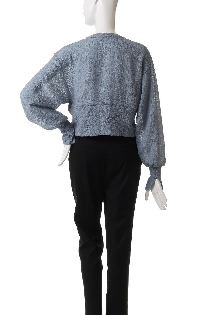 【ミディウミソリッド/MIDIUMISOLID】のsheer crew neck short C/D.S カーディガン 人気、トレンドファッション・服の通販 founy(ファニー) 　ファッション　Fashion　レディースファッション　Fashion for Women　トップス・カットソー　Cut & Sew Tops　カーディガン・羽織り　Layered Style Cardigans　シャツ・ブラウス・オフィスカジュアル　Elegant Blouses & Button-Ups　ロングTシャツ・Tシャツ　Longline T-Shirts & Tees　カットソー・ベーシックTシャツ　Cut-and-Sewn Tops / Stretch Tees & Basics　カーディガン　Cardigan, Knitwear　ギャザー　Gathered, Ruffled　シアー　Sheer, See-Through　トレンド　Trend, Trending Now　夏　Summer　春　Spring　S/S・春夏　SS, Spring/Summer, Warm Season　other-4|ID: prp329100004485236 ipo3291000000032854002