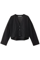 【ミディウミソリッド/MIDIUMISOLID】のsheer voile V/neck CD.S カーディガン black|ID: prp329100004485237 ipo3291000000032854035