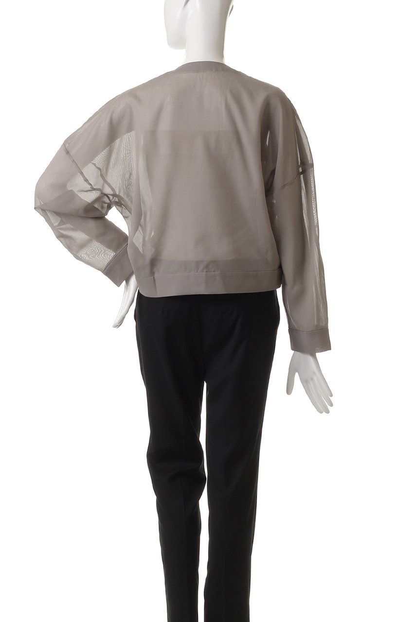 【ミディウミソリッド/MIDIUMISOLID】のsheer voile V/neck CD.S カーディガン 人気、トレンドファッション・服の通販 founy(ファニー) 　ファッション　Fashion　レディースファッション　Fashion for Women　トップス・カットソー　Cut & Sew Tops　カーディガン・羽織り　Layered Style Cardigans　シャツ・ブラウス・オフィスカジュアル　Elegant Blouses & Button-Ups　カーディガン　Cardigan, Knitwear　スリーブ　Sleeve, Long Sleeve / Short Sleeve　バランス　Balance, Style Balance　ロング　Long, Long-Length　夏　Summer　春　Spring　S/S・春夏　SS, Spring/Summer, Warm Season　羽織　Haori, Light Jacket　other-4|ID: prp329100004485237 ipo3291000000034335957