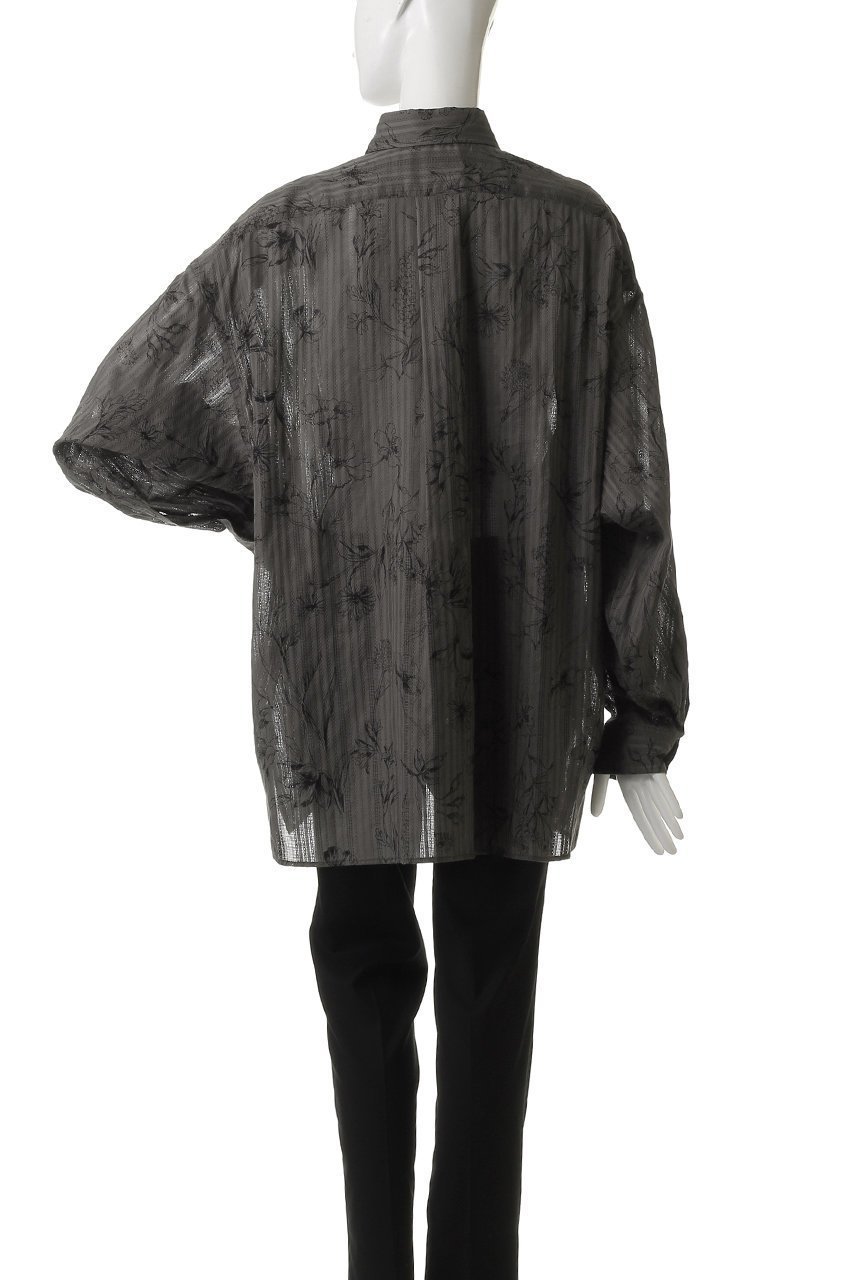 【ミディウミソリッド/MIDIUMISOLID】のprint regular collar big shirt.M シャツ 人気、トレンドファッション・服の通販 founy(ファニー) 　ファッション　Fashion　レディースファッション　Fashion for Women　トップス・カットソー　Cut & Sew Tops　シャツ・ブラウス・オフィスカジュアル　Elegant Blouses & Button-Ups　シアー　Sheer, See-Through　ストライプ　Stripe, Striped Pattern　スリーブ　Sleeve, Long Sleeve / Short Sleeve　ビッグ　Big, Oversized　フラワー　Flower, Floral　プリント　Print, Printed Pattern　ロング　Long, Long-Length　再入荷　Restock / Back in Stock　羽織　Haori, Light Jacket　other-4|ID: prp329100004485238 ipo3291000000032839573
