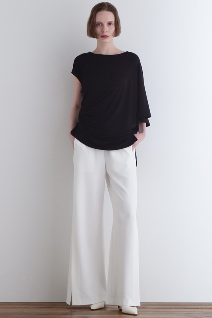 【ル フィル/LE PHIL】のセルロースベア天竺カットソー 人気、トレンドファッション・服の通販 founy(ファニー) 　ファッション　Fashion　レディースファッション　WOMEN　トップス・カットソー　Tops/Tshirt　シャツ/ブラウス　Shirts/Blouses　ロング / Tシャツ　T-Shirts　カットソー　Cut and Sewn　アシンメトリー　Asymmetry　カットソー　Cut And Sew　ギャザー　Gather　シェイプ　Shape　ショート　Short　ジャージー　Jersey　ストレッチ　Stretch　スリット　Slit　スリーブ　Sleeve　ドレープ　Drape　定番　Standard　other-8|ID: prp329100004485240 ipo3291000000032243888