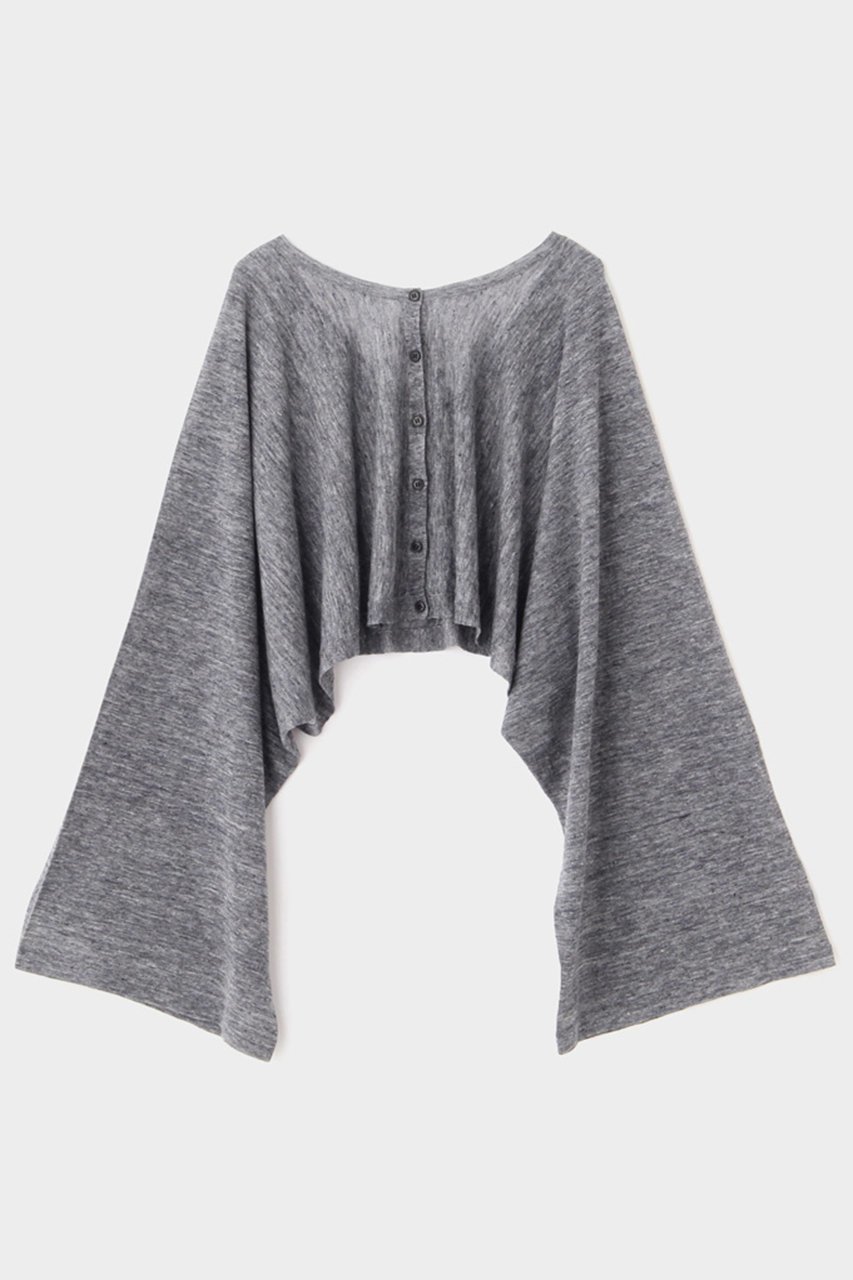 【ル フィル/LE PHIL】のシアーリネンクロップドカーデ インテリア・キッズ・メンズ・レディースファッション・服の通販 founy(ファニー) 　ファッション　Fashion　レディースファッション　Fashion for Women　トップス・カットソー　Cut & Sew Tops　カーディガン・羽織り　Layered Style Cardigans　シャツ・ブラウス・オフィスカジュアル　Elegant Blouses & Button-Ups　ロングTシャツ・Tシャツ　Longline T-Shirts & Tees　カットソー・ベーシックTシャツ　Cut-and-Sewn Tops / Stretch Tees & Basics　カーディガン　Cardigan, Knitwear　ショート　Short, Short Length　ネップ　Nepp, Slub Yarn　パターン　Pattern, Design Print　リネン　Linen, Linen Fabric　夏　Summer　グレー|ID: prp329100004485245 ipo3291000000032845745