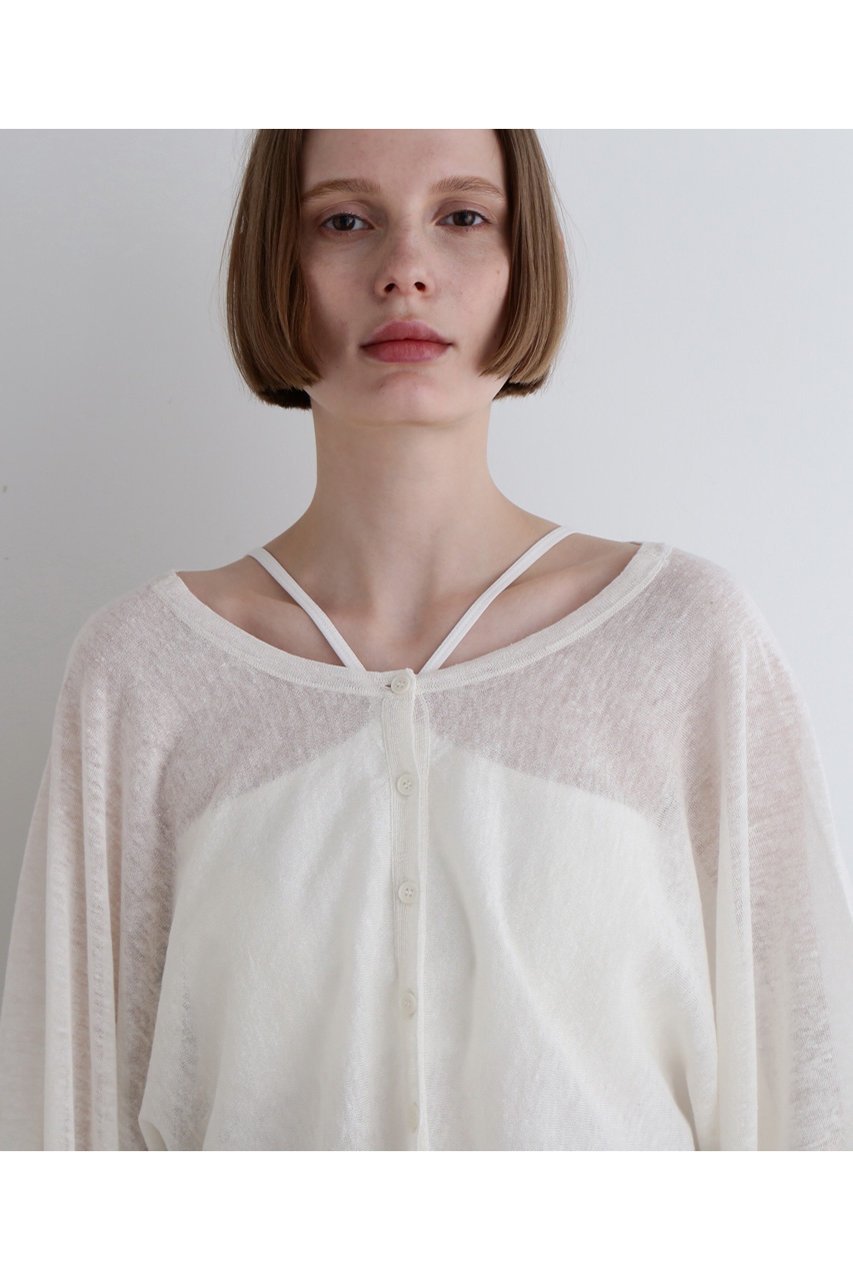 【ル フィル/LE PHIL】のシアーリネンクロップドカーデ 人気、トレンドファッション・服の通販 founy(ファニー) 　ファッション　Fashion　レディースファッション　Fashion for Women　トップス・カットソー　Cut & Sew Tops　カーディガン・羽織り　Layered Style Cardigans　シャツ・ブラウス・オフィスカジュアル　Elegant Blouses & Button-Ups　ロングTシャツ・Tシャツ　Longline T-Shirts & Tees　カットソー・ベーシックTシャツ　Cut-and-Sewn Tops / Stretch Tees & Basics　カーディガン　Cardigan, Knitwear　ショート　Short, Short Length　ネップ　Nepp, Slub Yarn　パターン　Pattern, Design Print　リネン　Linen, Linen Fabric　夏　Summer　other-4|ID: prp329100004485245 ipo3291000000032845767