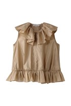 【デパリエ/DEPAREILLE】のワッシャータフタラッフルノースリーブブラウス 人気、トレンドファッション・服の通販 founy(ファニー) ファッション Fashion レディースファッション Fashion for Women トップス・カットソー Cut & Sew Tops キャミソール&ノースリーブ Camisoles & Sleeveless Tops シャツ・ブラウス・オフィスカジュアル Elegant Blouses & Button-Ups シンプル Simple, Minimal ノースリーブ Sleeveless, No-Sleeve フェミニン Feminine, Girly thumbnail ゴールド|ID: prp329100004485248 ipo3291000000032839383