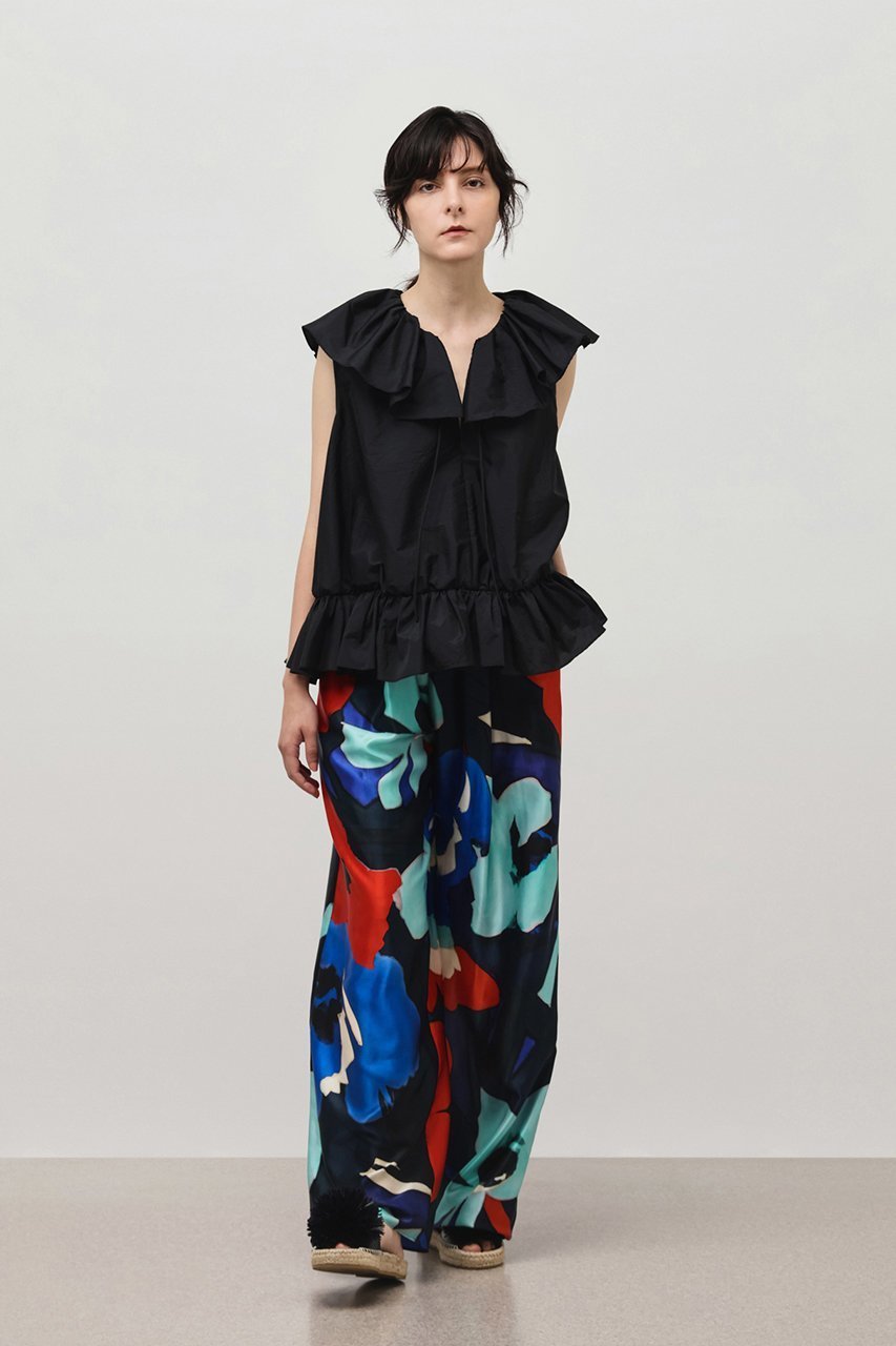 【デパリエ/DEPAREILLE】のワッシャータフタラッフルノースリーブブラウス 人気、トレンドファッション・服の通販 founy(ファニー) 　ファッション　Fashion　レディースファッション　Fashion for Women　トップス・カットソー　Cut & Sew Tops　キャミソール&ノースリーブ　Camisoles & Sleeveless Tops　シャツ・ブラウス・オフィスカジュアル　Elegant Blouses & Button-Ups　シンプル　Simple, Minimal　ノースリーブ　Sleeveless, No-Sleeve　フェミニン　Feminine, Girly　other-6|ID: prp329100004485248 ipo3291000000032839415