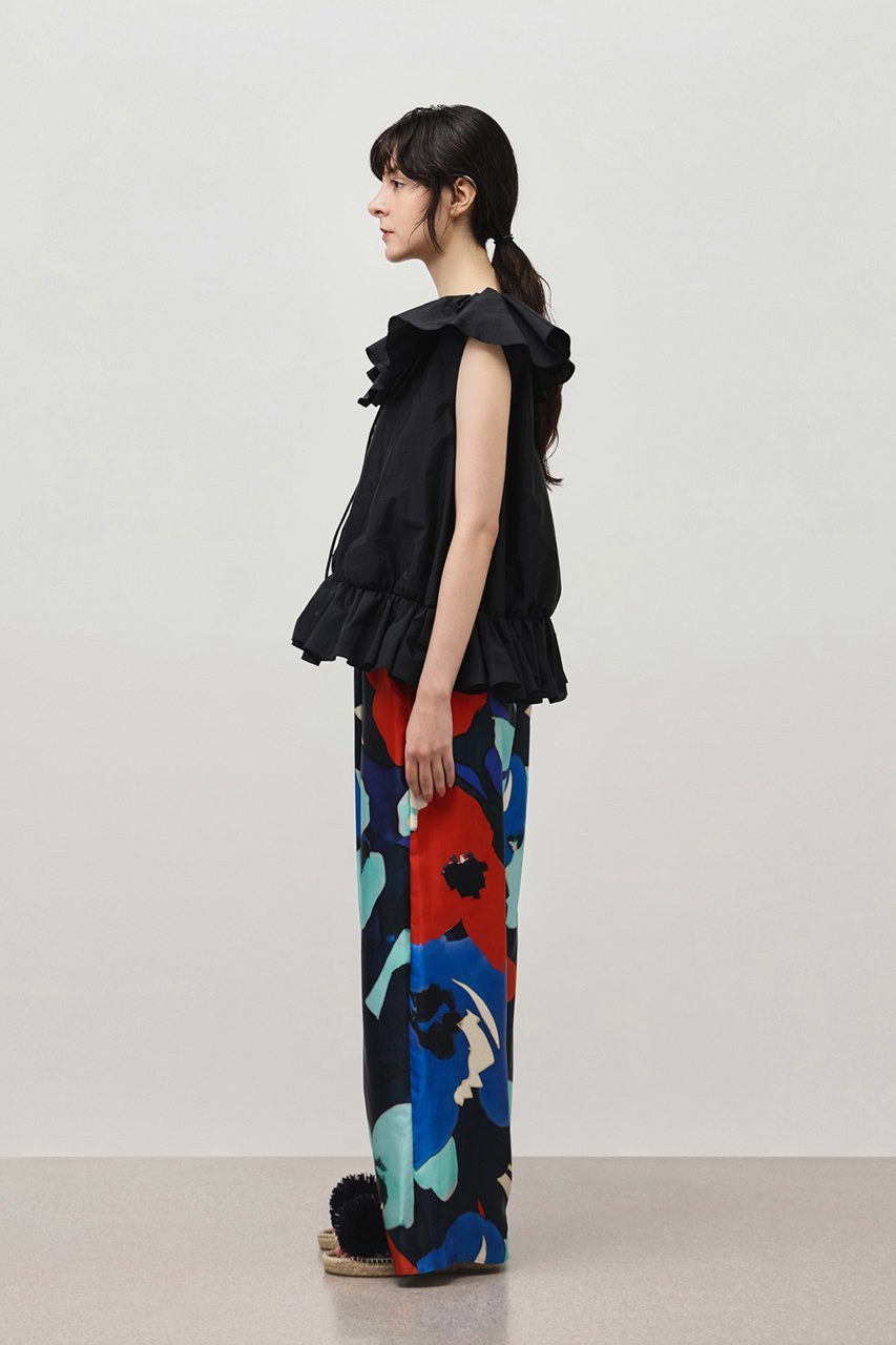 【デパリエ/DEPAREILLE】のワッシャータフタラッフルノースリーブブラウス 人気、トレンドファッション・服の通販 founy(ファニー) 　ファッション　Fashion　レディースファッション　Fashion for Women　トップス・カットソー　Cut & Sew Tops　キャミソール&ノースリーブ　Camisoles & Sleeveless Tops　シャツ・ブラウス・オフィスカジュアル　Elegant Blouses & Button-Ups　シンプル　Simple, Minimal　ノースリーブ　Sleeveless, No-Sleeve　フェミニン　Feminine, Girly　other-7|ID: prp329100004485248 ipo3291000000032839420
