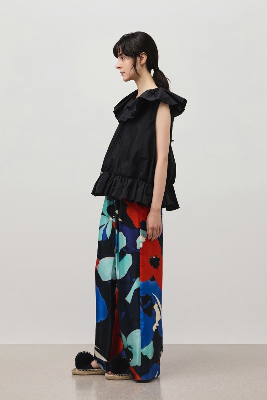 【デパリエ/DEPAREILLE】のワッシャータフタラッフルノースリーブブラウス 人気、トレンドファッション・服の通販 founy(ファニー) 　ファッション　Fashion　レディースファッション　Fashion for Women　トップス・カットソー　Cut & Sew Tops　キャミソール&ノースリーブ　Camisoles & Sleeveless Tops　シャツ・ブラウス・オフィスカジュアル　Elegant Blouses & Button-Ups　シンプル　Simple, Minimal　ノースリーブ　Sleeveless, No-Sleeve　フェミニン　Feminine, Girly　other-8|ID: prp329100004485248 ipo3291000000032839424