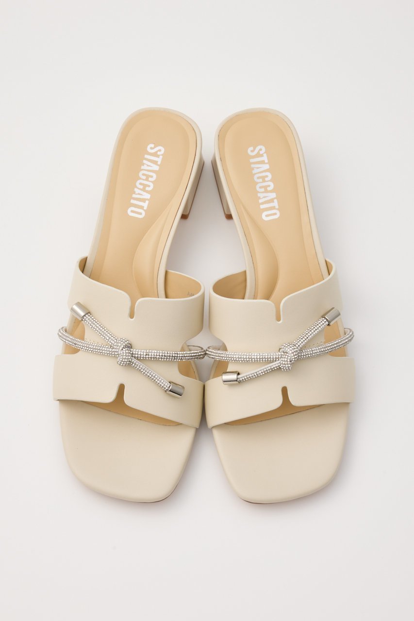 【スタッカート/STACCATO】のドルチェリボンミュール 人気、トレンドファッション・服の通販 founy(ファニー) 　ファッション　Fashion　レディースファッション　Fashion for Women　エレガント 上品　Elegant　サンダル　Sandals, Summer Shoes　シンプル　Simple, Minimal　ストーン　Stone, Gem-Like　ブロック　Block, Solid Block Pattern　ミュール　Mule, Backless Shoes　リボン　Ribbon, Bow　定番　Standard, Basic Item　other-3|ID: prp329100004485250 ipo3291000000032853480