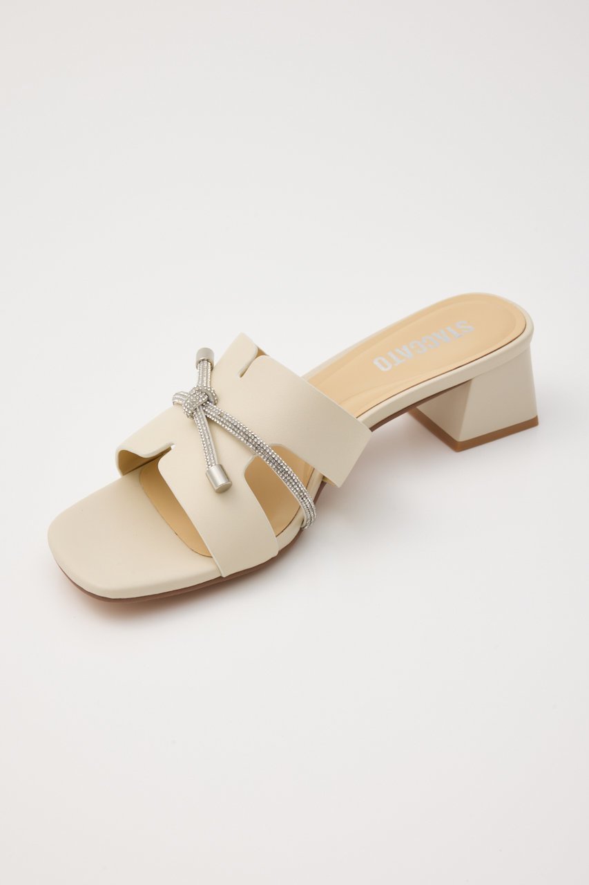 【スタッカート/STACCATO】のドルチェリボンミュール 人気、トレンドファッション・服の通販 founy(ファニー) 　ファッション　Fashion　レディースファッション　Fashion for Women　エレガント 上品　Elegant　サンダル　Sandals, Summer Shoes　シンプル　Simple, Minimal　ストーン　Stone, Gem-Like　ブロック　Block, Solid Block Pattern　ミュール　Mule, Backless Shoes　リボン　Ribbon, Bow　定番　Standard, Basic Item　other-8|ID: prp329100004485250 ipo3291000000032853505