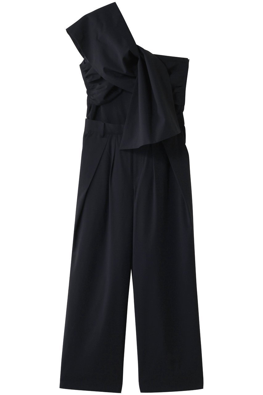 【ティーチ/TEECHI】のリボンショルダージャンプスーツ インテリア・キッズ・メンズ・レディースファッション・服の通販 founy(ファニー) 　ファッション　Fashion　レディースファッション　Fashion for Women　パンツ　Pants & Trousers　クール　Cool, Chic　スーツ　Suit, Formalwear　リボン　Ribbon, Bow　ネイビー|ID: prp329100004485276 ipo3291000000032902876
