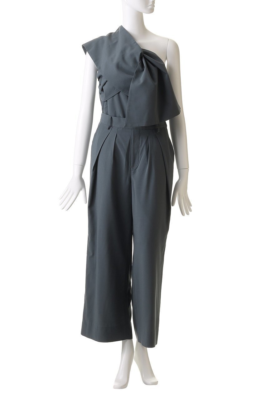 【ティーチ/TEECHI】のリボンショルダージャンプスーツ 人気、トレンドファッション・服の通販 founy(ファニー) 　ファッション　Fashion　レディースファッション　Fashion for Women　パンツ　Pants & Trousers　クール　Cool, Chic　スーツ　Suit, Formalwear　リボン　Ribbon, Bow　other-2|ID: prp329100004485276 ipo3291000000032902879