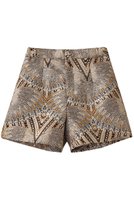 【ティーチ/TEECHI】のメタルジャカードショートパンツ 人気、トレンドファッション・服の通販 founy(ファニー) ファッション Fashion レディースファッション Fashion for Women パンツ Pants & Trousers ショートパンツ・ハーフパンツ High-Waisted & Relaxed Shorts ショート Short, Short Length ジャカード／ジャガード Jacquard, Woven Pattern ボトム Bottoms, Lower Wear メタリック Metallic, Shiny Finish 再入荷 Restock / Back in Stock |ID:prp329100004485279