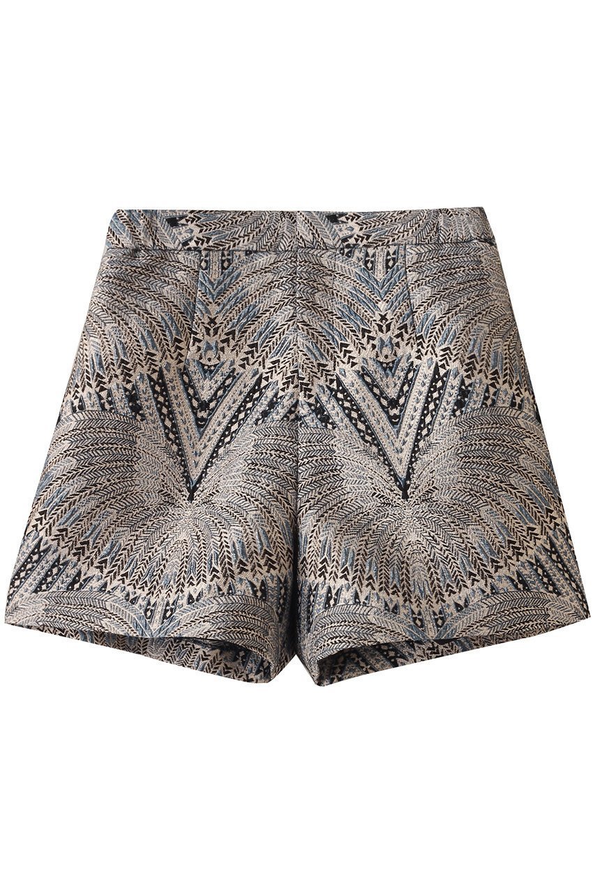 【ティーチ/TEECHI】のメタルジャカードショートパンツ インテリア・キッズ・メンズ・レディースファッション・服の通販 founy(ファニー) 　ファッション　Fashion　レディースファッション　Fashion for Women　パンツ　Pants & Trousers　ショートパンツ・ハーフパンツ　High-Waisted & Relaxed Shorts　ショート　Short, Short Length　ジャカード／ジャガード　Jacquard, Woven Pattern　ボトム　Bottoms, Lower Wear　メタリック　Metallic, Shiny Finish　ブルー|ID: prp329100004485279 ipo3291000000035418306