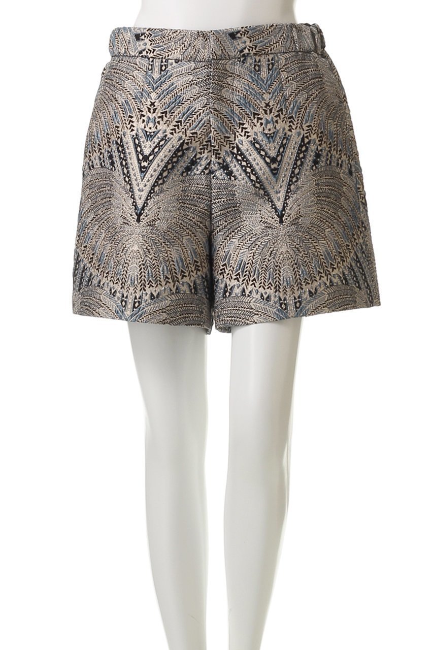 【ティーチ/TEECHI】のメタルジャカードショートパンツ 人気、トレンドファッション・服の通販 founy(ファニー) 　ファッション　Fashion　レディースファッション　Fashion for Women　パンツ　Pants & Trousers　ショートパンツ・ハーフパンツ　High-Waisted & Relaxed Shorts　ショート　Short, Short Length　ジャカード／ジャガード　Jacquard, Woven Pattern　ボトム　Bottoms, Lower Wear　メタリック　Metallic, Shiny Finish　other-2|ID: prp329100004485279 ipo3291000000035418307