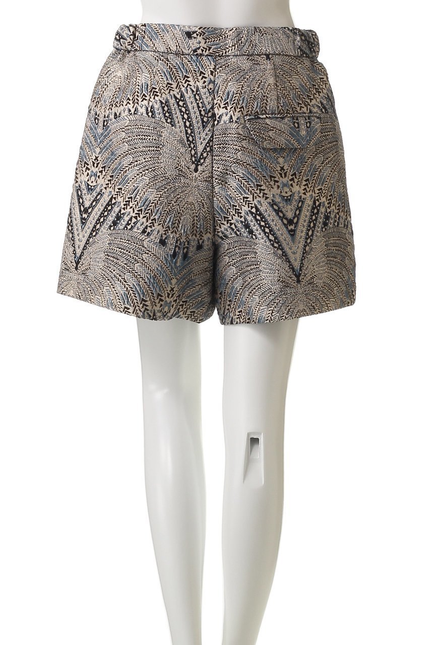 【ティーチ/TEECHI】のメタルジャカードショートパンツ 人気、トレンドファッション・服の通販 founy(ファニー) 　ファッション　Fashion　レディースファッション　Fashion for Women　パンツ　Pants & Trousers　ショートパンツ・ハーフパンツ　High-Waisted & Relaxed Shorts　ショート　Short, Short Length　ジャカード／ジャガード　Jacquard, Woven Pattern　ボトム　Bottoms, Lower Wear　メタリック　Metallic, Shiny Finish　other-4|ID: prp329100004485279 ipo3291000000035418309