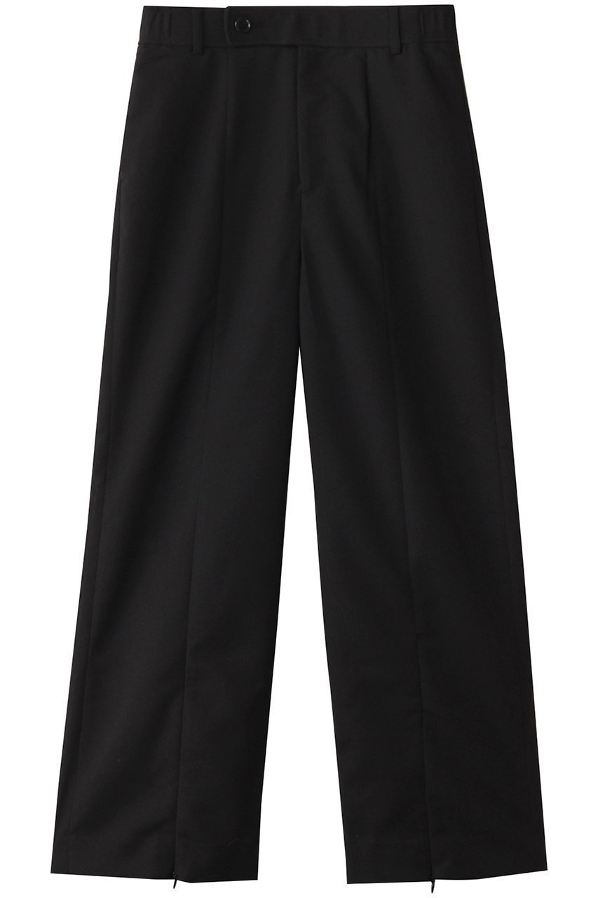 【ティーチ/TEECHI】のシアーフレアパンツ インテリア・キッズ・メンズ・レディースファッション・服の通販 founy(ファニー) 　ファッション　Fashion　レディースファッション　Fashion for Women　パンツ　Pants & Trousers　ストレッチ　Stretch, Stretchy Fabric　スリット　Slit, Slit Detail　フロント　Front, Front Design　エレガント 上品　Elegant　ブラック|ID: prp329100004485281 ipo3291000000036099473