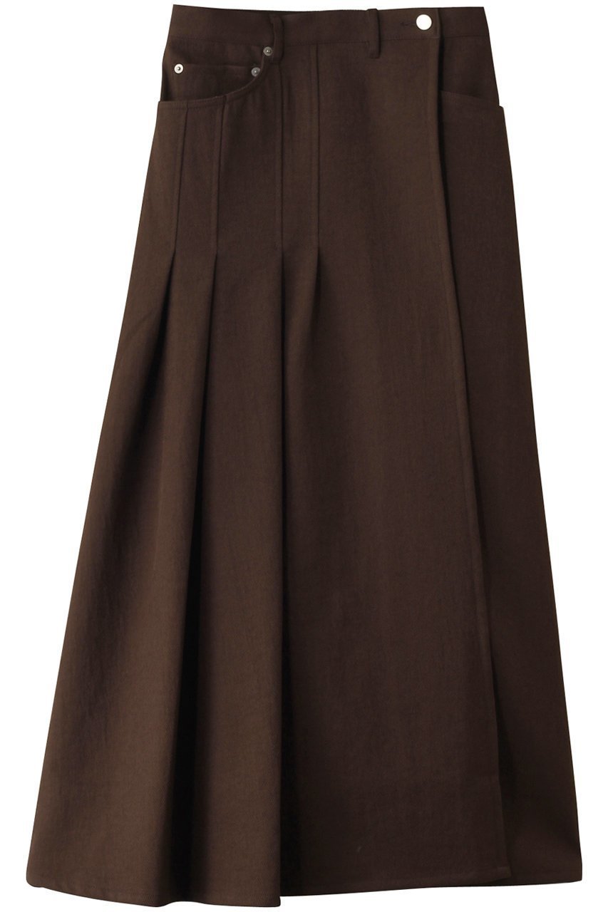 【ティーチ/TEECHI】のエアータッチツイルラップスカート インテリア・キッズ・メンズ・レディースファッション・服の通販 founy(ファニー) 　ファッション　Fashion　レディースファッション　Fashion for Women　スカート　Skirts　ストレッチ　Stretch, Stretchy Fabric　ツイル　Twist, Twisted Detail　フォルム　Silhouette, Form　ラップ　Wrap, Wrap Design　ブラウン|ID: prp329100004485283 ipo3291000000035936374