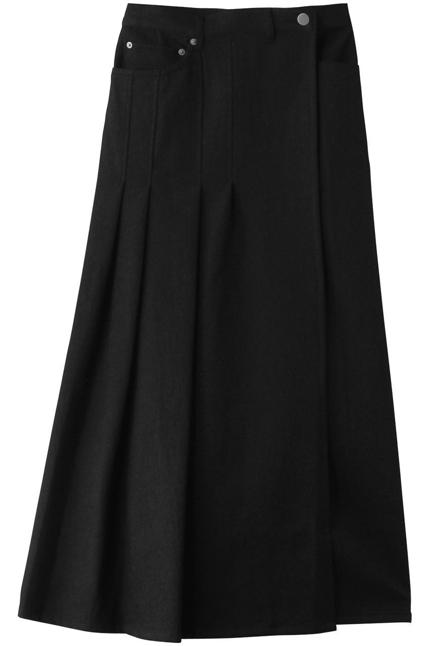 【ティーチ/TEECHI】のエアータッチツイルラップスカート インテリア・キッズ・メンズ・レディースファッション・服の通販 founy(ファニー) 　ファッション　Fashion　レディースファッション　Fashion for Women　スカート　Skirts　ストレッチ　Stretch, Stretchy Fabric　ツイル　Twist, Twisted Detail　フォルム　Silhouette, Form　ラップ　Wrap, Wrap Design　ブラック|ID: prp329100004485283 ipo3291000000035936375