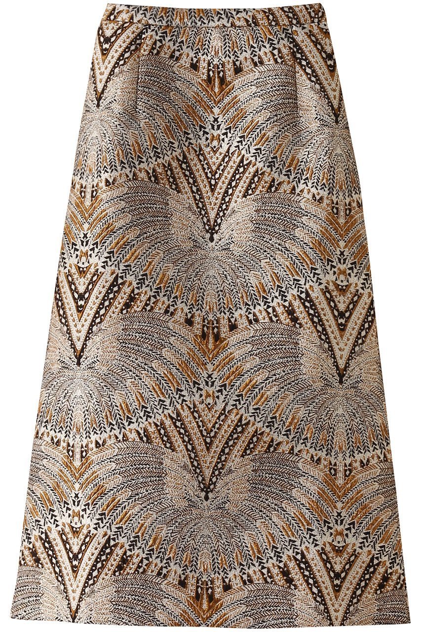 【ティーチ/TEECHI】のメタルジャカードタックスカート インテリア・キッズ・メンズ・レディースファッション・服の通販 founy(ファニー) 　ファッション　Fashion　レディースファッション　Fashion for Women　スカート　Skirts　ジャカード／ジャガード　Jacquard, Woven Pattern　バランス　Balance, Style Balance　フィット　Fit, Slim Fit　メタリック　Metallic, Shiny Finish　エレガント 上品　Elegant　イエロー|ID: prp329100004485285 ipo3291000000032792182