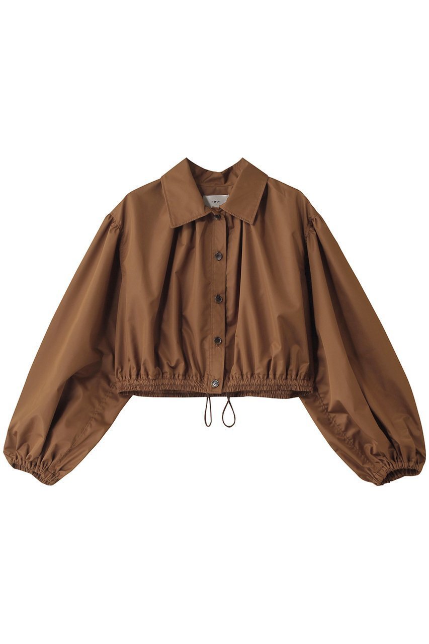 【ティーチ/TEECHI】のボリュームスリーブブルゾン インテリア・キッズ・メンズ・レディースファッション・服の通販 founy(ファニー) 　ファッション　Fashion　レディースファッション　Fashion for Women　アウター　Coat / Outerwear Collection　レディースジャケット・軽アウター　Jackets　ブルゾンジャケット・スポーティアウター　Blouson Jackets　ショート　Short, Short Length　ジャケット　Jacket, Outerwear　トレンド　Trend, Trending Now　バランス　Balance, Style Balance　ブルゾン　Blouson, Bomber Jacket　春　Spring　ブラウン|ID: prp329100004485289 ipo3291000000032812243
