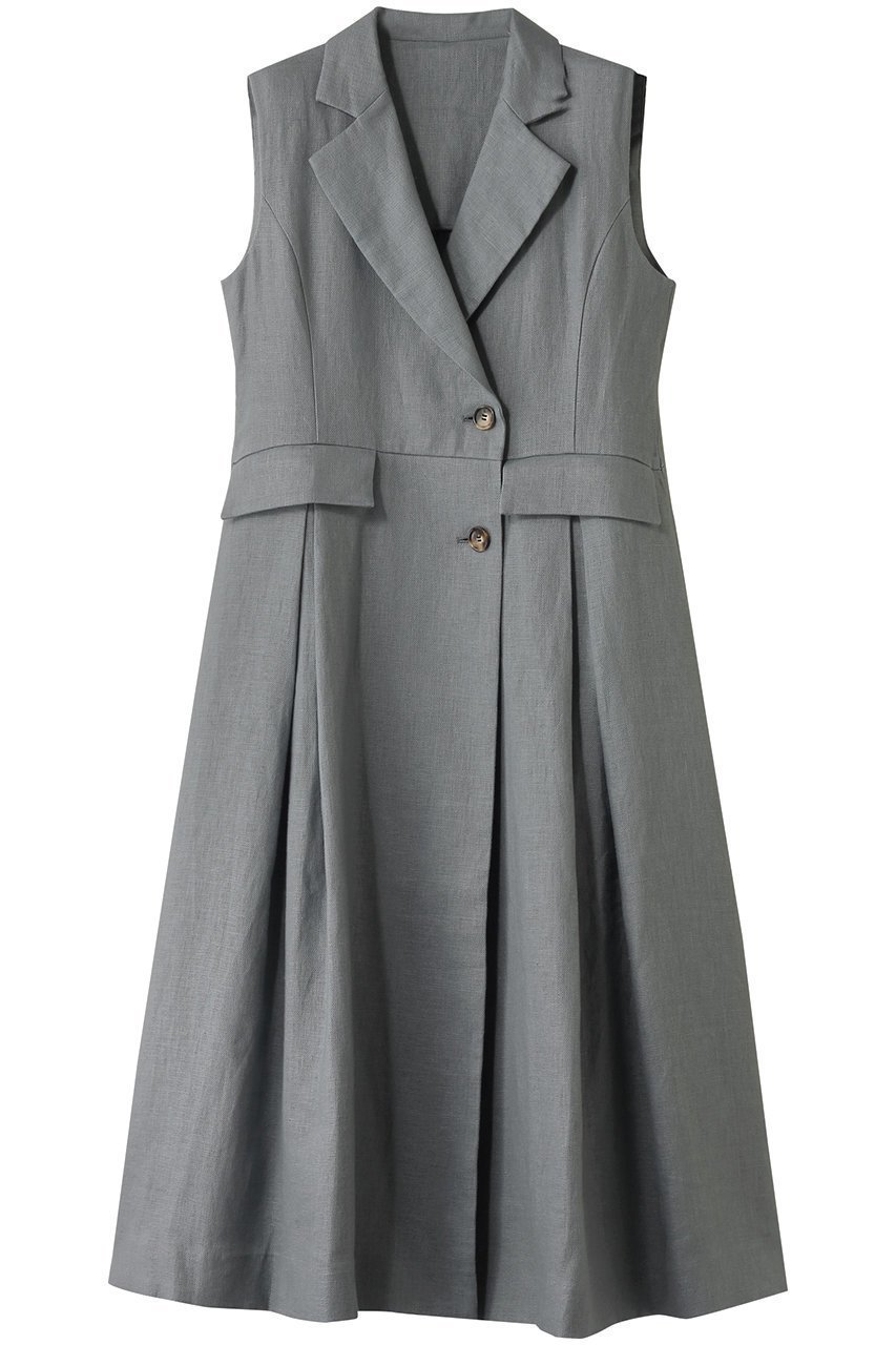 【ティーチ/TEECHI】のテーラードロングジレ インテリア・キッズ・メンズ・レディースファッション・服の通販 founy(ファニー) 　ファッション　Fashion　レディースファッション　Fashion for Women　アウター　Coat / Outerwear Collection　レディースジャケット・軽アウター　Jackets　シンプル　Simple, Minimal　ジャケット　Jacket, Outerwear　スマート　Smart, Elegant　ベスト　Vest, Waistcoat　ポケット　Pocket, Pocket Detail　ブルー|ID: prp329100004485291 ipo3291000000032953609
