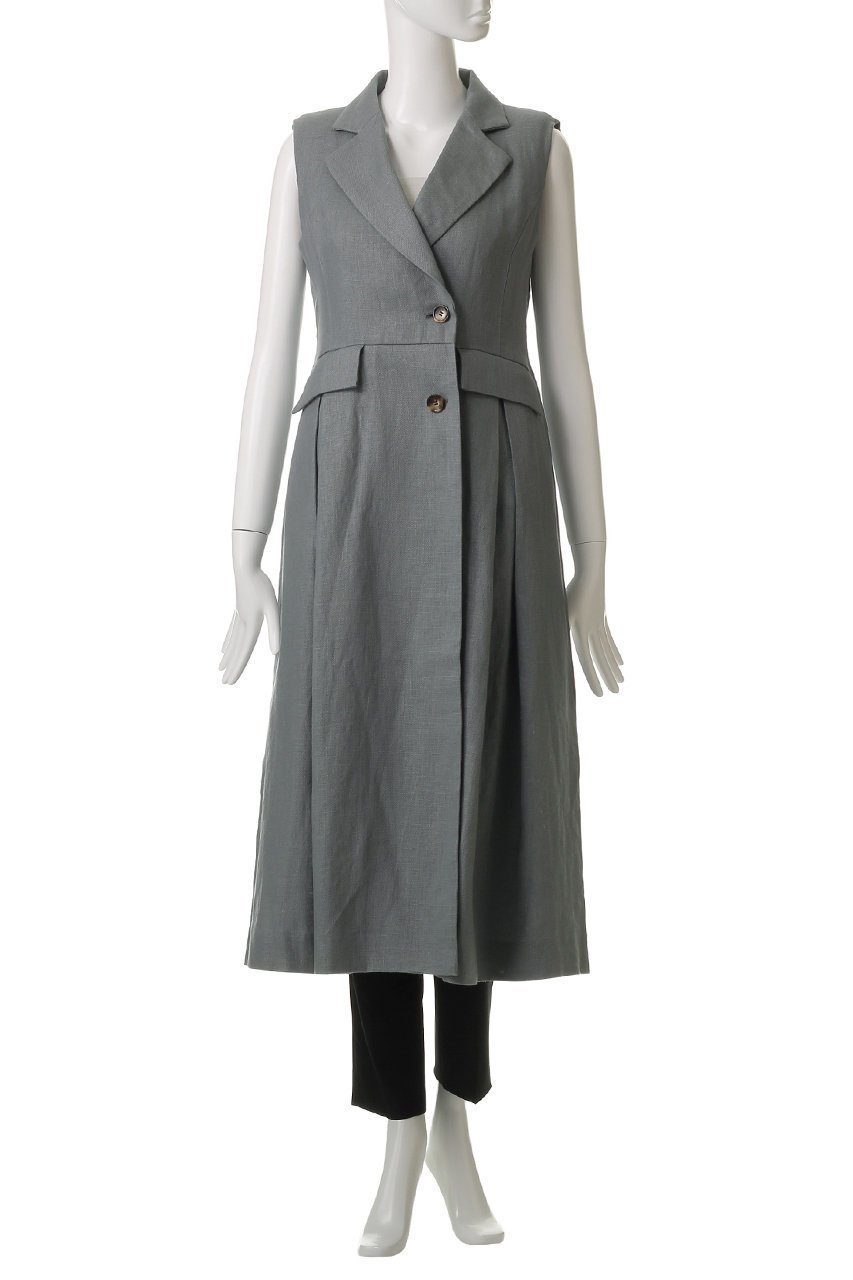 【ティーチ/TEECHI】のテーラードロングジレ 人気、トレンドファッション・服の通販 founy(ファニー) 　ファッション　Fashion　レディースファッション　Fashion for Women　アウター　Coat / Outerwear Collection　レディースジャケット・軽アウター　Jackets　シンプル　Simple, Minimal　ジャケット　Jacket, Outerwear　スマート　Smart, Elegant　ベスト　Vest, Waistcoat　ポケット　Pocket, Pocket Detail　再入荷　Restock / Back in Stock　other-2|ID: prp329100004485291 ipo3291000000035369792