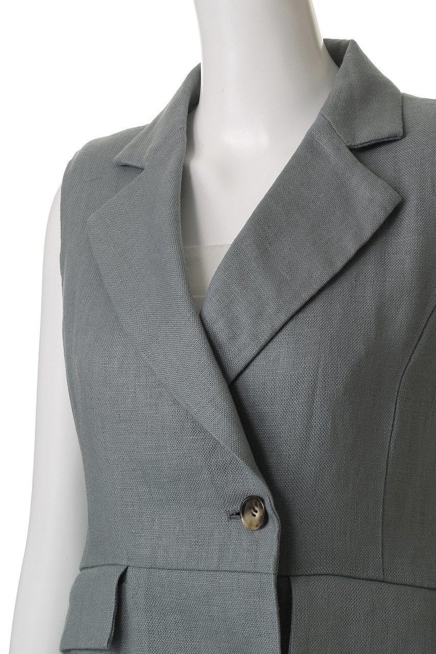 【ティーチ/TEECHI】のテーラードロングジレ 人気、トレンドファッション・服の通販 founy(ファニー) 　ファッション　Fashion　レディースファッション　Fashion for Women　アウター　Coat / Outerwear Collection　レディースジャケット・軽アウター　Jackets　シンプル　Simple, Minimal　ジャケット　Jacket, Outerwear　スマート　Smart, Elegant　ベスト　Vest, Waistcoat　ポケット　Pocket, Pocket Detail　再入荷　Restock / Back in Stock　other-5|ID: prp329100004485291 ipo3291000000035369795