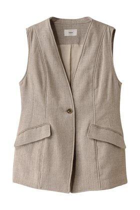 【ティーチ/TEECHI】のテーラードジレ 人気、トレンドファッション・服の通販 founy(ファニー) ファッション Fashion レディースファッション Fashion for Women アウター Coat / Outerwear Collection レディースジャケット・軽アウター Jackets ジャケット Jacket, Outerwear ベスト Vest, Waistcoat エレガント 上品 Elegant |ID:prp329100004485293