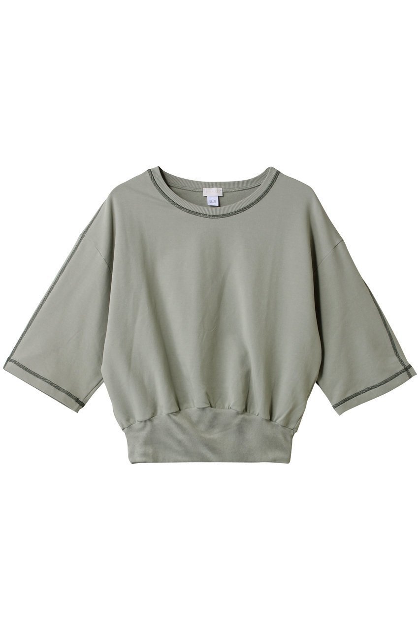 【ハンロ/HANRO】の半袖トップス インテリア・キッズ・メンズ・レディースファッション・服の通販 founy(ファニー) 　ファッション　Fashion　レディースファッション　Fashion for Women　トップス・カットソー　Cut & Sew Tops　パジャマ　Pajamas, Sleepwear　リラックス　Relax, Relaxed Fit　半袖　Short Sleeve, Half Sleeve　グリーン|ID: prp329100004485295 ipo3291000000032832892