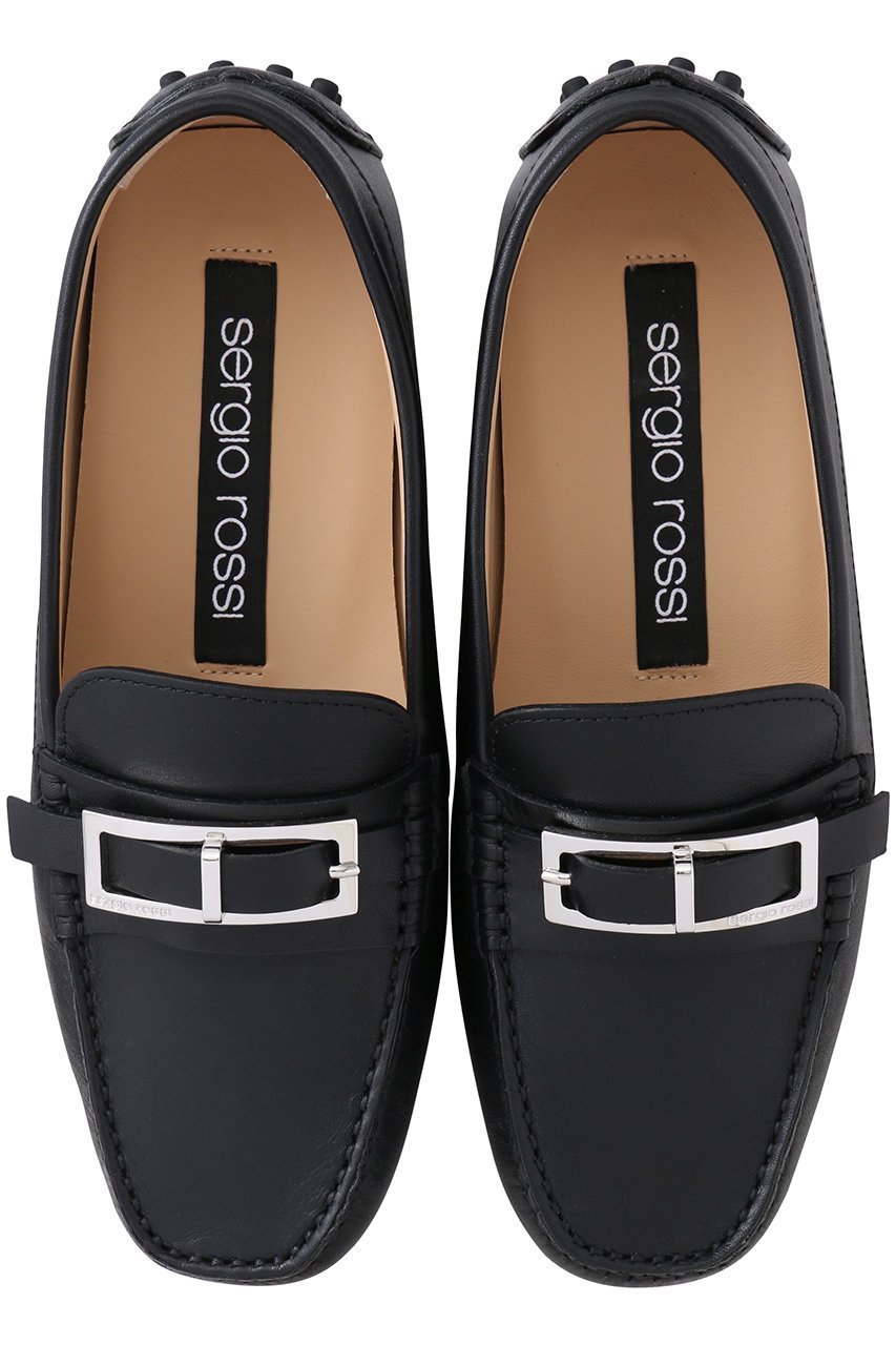 【セルジオ ロッシ/SERGIO ROSSI】のsrNORA ドライビングシューズ インテリア・キッズ・メンズ・レディースファッション・服の通販 founy(ファニー) 　ファッション　Fashion　レディースファッション　Fashion for Women　エレガント 上品　Elegant　クラシカル　Classical, Vintage-Inspired　シューズ　Shoes, Footwear　フラット　Flat, Flat Shoes　ブラック|ID: prp329100004485300 ipo3291000000032853818