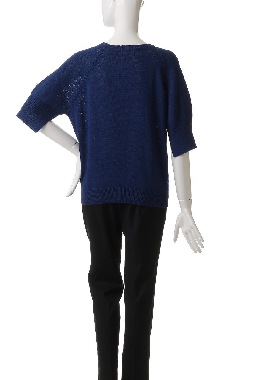 【エブール/ebure】のコットンフラットヤーン ハーフスリーブニットトップス 人気、トレンドファッション・服の通販 founy(ファニー) 　ファッション　Fashion　レディースファッション　Fashion for Women　トップス・カットソー　Cut & Sew Tops　ニット　Knit Tops & Sweaters　カジュアルプルオーバー・ニットトップス　Pullovers & Knit Tops / Casual Pullovers　カフス　Cuff Design　other-4|ID: prp329100004486774 ipo3291000000032925272