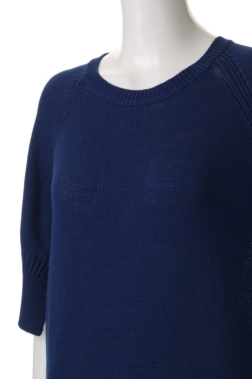 【エブール/ebure】のコットンフラットヤーン ハーフスリーブニットトップス 人気、トレンドファッション・服の通販 founy(ファニー) 　ファッション　Fashion　レディースファッション　Fashion for Women　トップス・カットソー　Cut & Sew Tops　ニット　Knit Tops & Sweaters　カジュアルプルオーバー・ニットトップス　Pullovers & Knit Tops / Casual Pullovers　カフス　Cuff Design　other-5|ID: prp329100004486774 ipo3291000000032925280