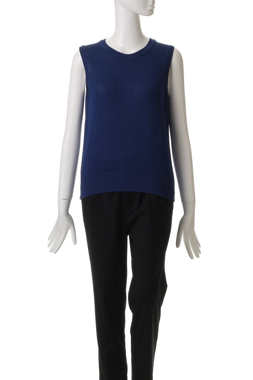 【エブール/ebure】のコットンフラットヤーン ノースリーブニットトップス 人気、トレンドファッション・服の通販 founy(ファニー) 　ファッション　Fashion　レディースファッション　WOMEN　トップス・カットソー　Tops/Tshirt　ニット　Knit Tops　キャミソール / ノースリーブ　No Sleeves　プルオーバー　Pullover　ブラウジング　Browsing　ミドル　Middle　リラックス　Relax　other-2|ID: prp329100004486775 ipo3291000000031629719