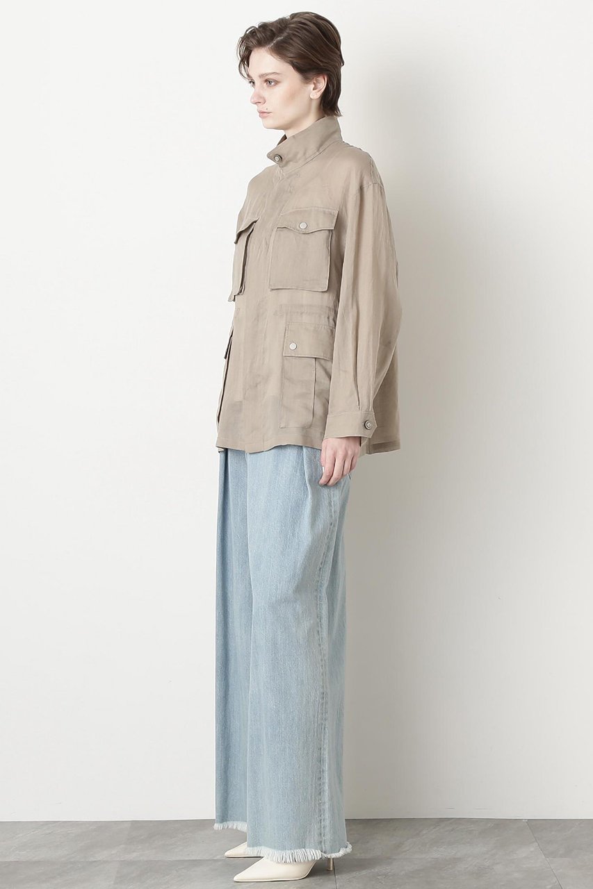 【ヒューエルミュージアム/hueLe Museum】の【STUMBLY】Sheer Military Jacket 人気、トレンドファッション・服の通販 founy(ファニー) 　ファッション　Fashion　レディースファッション　WOMEN　アウター　Coat Outerwear　ジャケット　Jackets　シアー　Sheer　ジャケット　Jacket　ポケット　Pocket　ミリタリー　Military　ワイド　Wide　夏　Summer　春　Spring　S/S・春夏　Ss・Spring/Summer　other-8|ID: prp329100004486778 ipo3291000000031887914