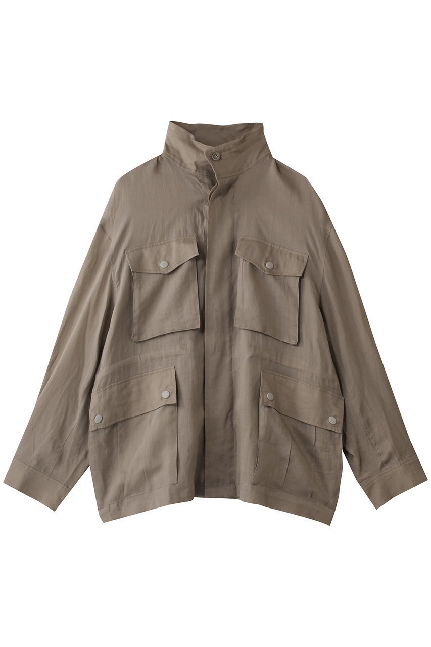 【ヒューエルミュージアム/hueLe Museum】の【STUMBLY】Sheer Military Jacket インテリア・キッズ・メンズ・レディースファッション・服の通販 founy(ファニー) 　ファッション　Fashion　レディースファッション　Fashion for Women　アウター　Coat / Outerwear Collection　レディースジャケット・軽アウター　Jackets　シアー　Sheer, See-Through　ジャケット　Jacket, Outerwear　ポケット　Pocket, Pocket Detail　ミリタリー　Military, Army Style　ワイド　Wide, Wide Fit　夏　Summer　春　Spring　S/S・春夏　SS, Spring/Summer, Warm Season　カーキ|ID: prp329100004486778 ipo3291000000032964609