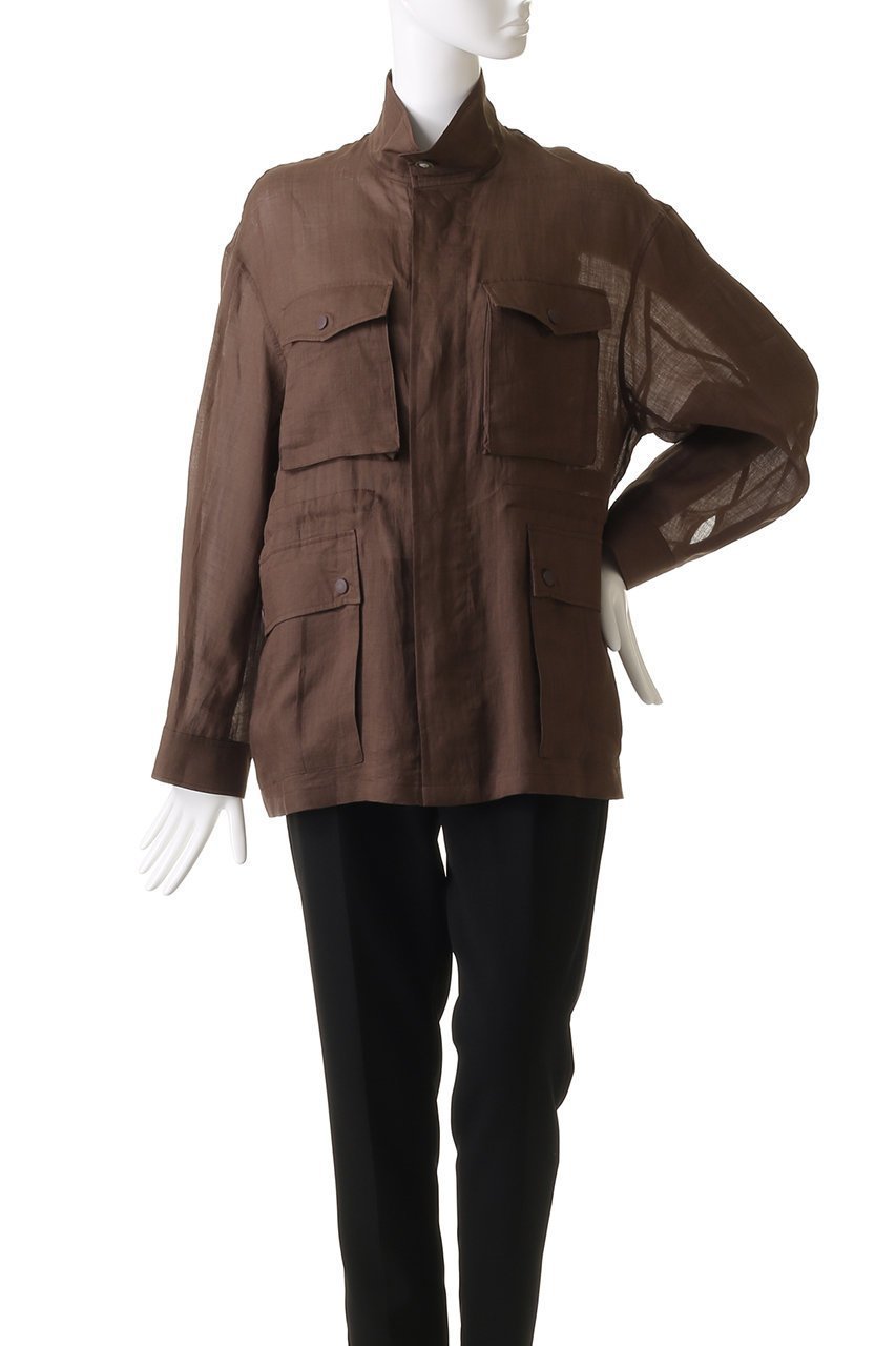 【ヒューエルミュージアム/hueLe Museum】の【STUMBLY】Sheer Military Jacket 人気、トレンドファッション・服の通販 founy(ファニー) 　ファッション　Fashion　レディースファッション　Fashion for Women　アウター　Coat / Outerwear Collection　レディースジャケット・軽アウター　Jackets　シアー　Sheer, See-Through　ジャケット　Jacket, Outerwear　ポケット　Pocket, Pocket Detail　ミリタリー　Military, Army Style　ワイド　Wide, Wide Fit　夏　Summer　春　Spring　S/S・春夏　SS, Spring/Summer, Warm Season　other-2|ID: prp329100004486778 ipo3291000000032964615
