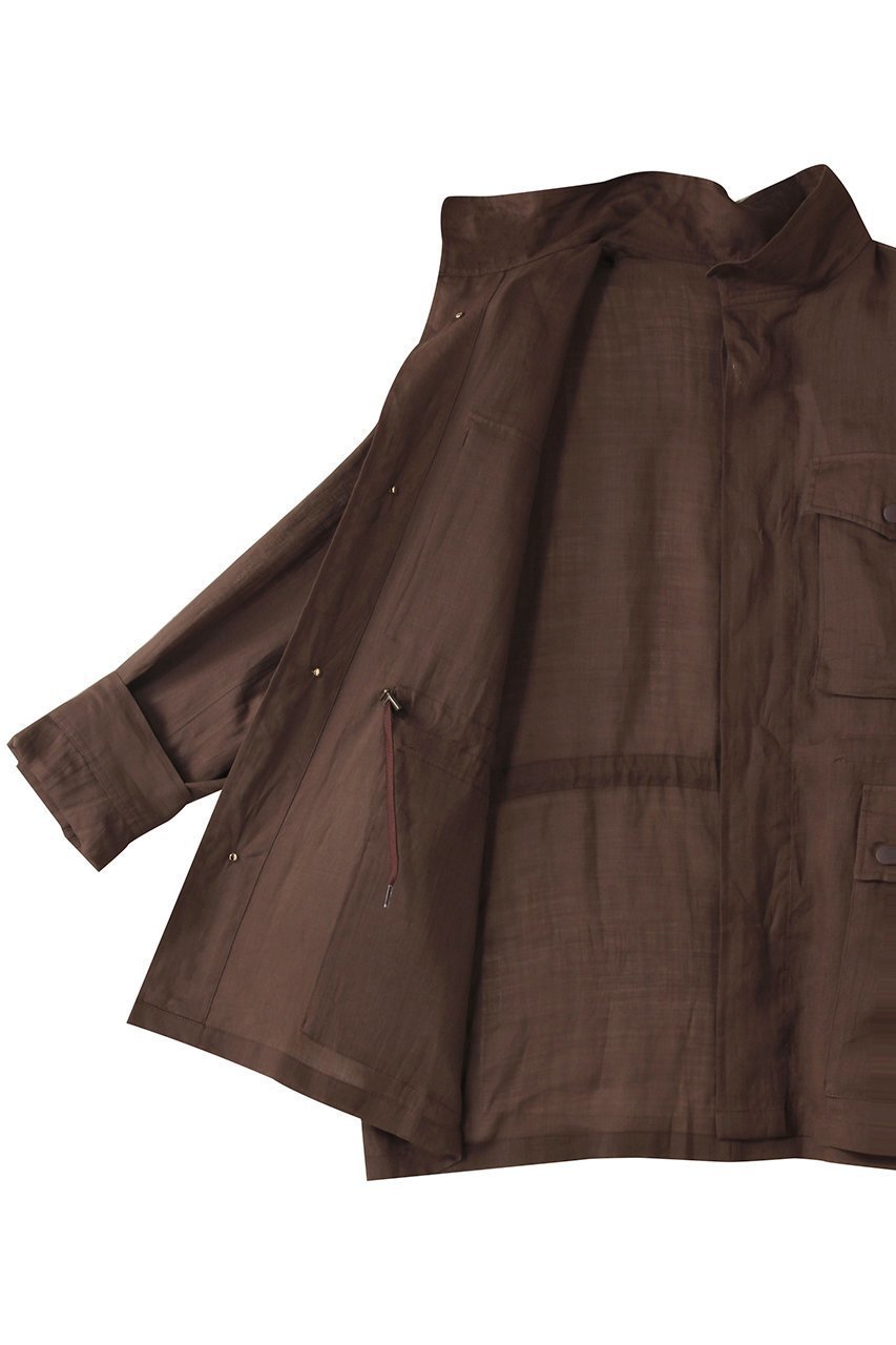 【ヒューエルミュージアム/hueLe Museum】の【STUMBLY】Sheer Military Jacket 人気、トレンドファッション・服の通販 founy(ファニー) 　ファッション　Fashion　レディースファッション　Fashion for Women　アウター　Coat / Outerwear Collection　レディースジャケット・軽アウター　Jackets　シアー　Sheer, See-Through　ジャケット　Jacket, Outerwear　ポケット　Pocket, Pocket Detail　ミリタリー　Military, Army Style　ワイド　Wide, Wide Fit　夏　Summer　春　Spring　S/S・春夏　SS, Spring/Summer, Warm Season　other-6|ID: prp329100004486778 ipo3291000000032964627