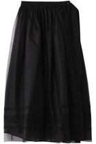 【ヒューエルミュージアム/hueLe Museum】の【STUMBLY】Tulle/Organdy Layered Skirt ブラック|ID: prp329100004486810 ipo3291000000032826197