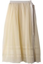 【ヒューエルミュージアム/hueLe Museum】の【STUMBLY】Tulle/Organdy Layered Skirt ホワイト|ID: prp329100004486810 ipo3291000000032826198