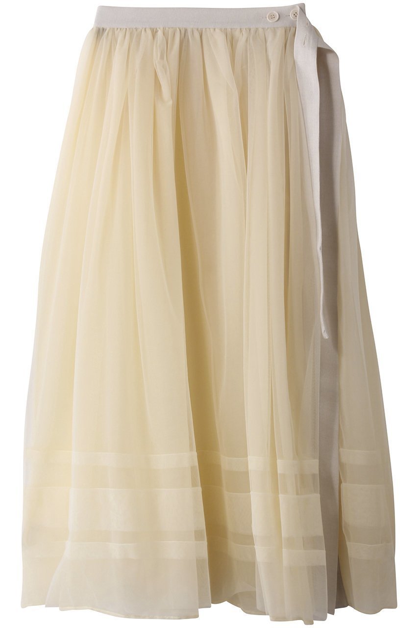 【ヒューエルミュージアム/hueLe Museum】の【STUMBLY】Tulle/Organdy Layered Skirt インテリア・キッズ・メンズ・レディースファッション・服の通販 founy(ファニー) 　ファッション　Fashion　レディースファッション　Fashion for Women　スカート　Skirts　ロングスカート　Long Skirts / Maxi & Midi Skirts　インナー　Innerwear　エアリー　Airy Texture　オーガンジー　Organza Fabric　シアー　Sheer, See-Through　チュール　Tulip, Tulip Motif　ロング　Long, Long-Length　ホワイト|ID: prp329100004486810 ipo3291000000032826198