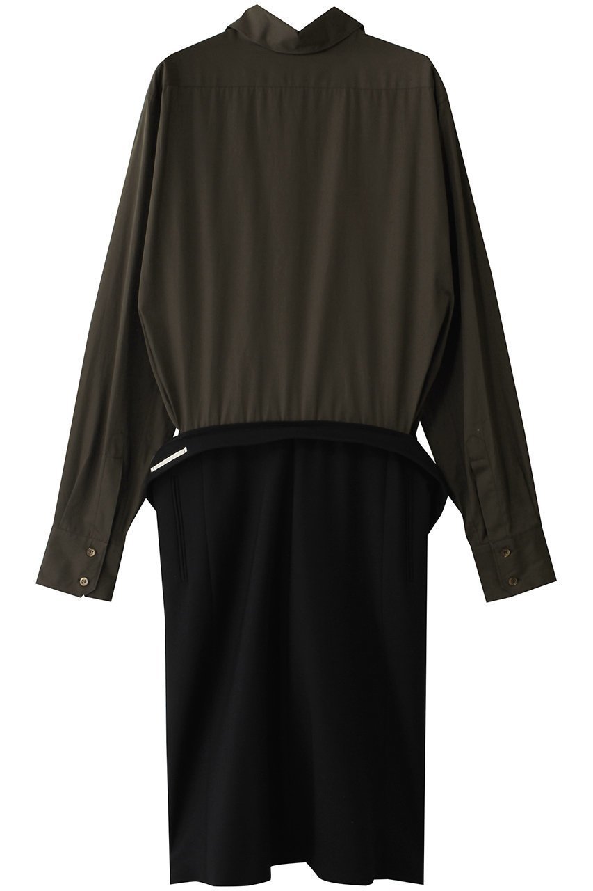 【メゾン マルジェラ/MAISON MARGIELA】のミディドレス インテリア・キッズ・メンズ・レディースファッション・服の通販 founy(ファニー) 　ファッション　Fashion　レディースファッション　Fashion for Women　ワンピース　Dresses　フォーマル・パーティードレス・結婚式用ドレス　Elegant & Casual Dresses　チュニック　Tunic Tops & Dresses　オケージョン　Occasion Wear　チュニック　Tunic, Long Top　ドレス　Dress, One-Piece　パーティ　Party, Party Style　ダークブラウンアンドブラック|ID: prp329100004486835 ipo3291000000034954911