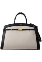 【デメリエー ロンドン/DEMELLIER LONDON】のThe Hudson キャンバスコンビハンドバッグ ブラック|ID: prp329100004486842 ipo3291000000032779284