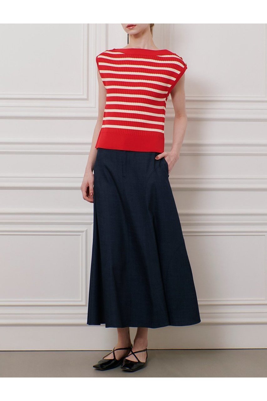 【アルアバイル/allureville】の【LOULOU WILLOUGHBY】デニムライクマーメイドスカート 人気、トレンドファッション・服の通販 founy(ファニー) 　ファッション　Fashion　レディースファッション　WOMEN　スカート　Skirt　ロングスカート　Long Skirt　シルバー　Silver　シンプル　Simple　デニム　Denim　マーメイド　Mermaid　ロング　Long　エレガント 上品　Elegant　夏　Summer　春　Spring　S/S・春夏　Ss・Spring/Summer　other-7|ID: prp329100004486854 ipo3291000000031630423