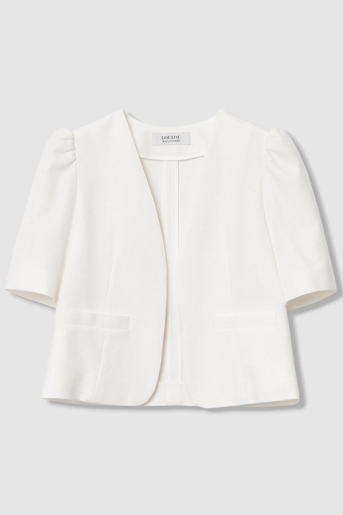 【アルアバイル/allureville】の【LOULOU WILLOUGHBY】ブライトリネン半袖ジャケット インテリア・キッズ・メンズ・レディースファッション・服の通販 founy(ファニー) https://founy.com/ ファッション Fashion レディースファッション Fashion for Women アウター Coat / Outerwear Collection レディースジャケット・軽アウター Jackets 2026年 2026 コンパクト Compact, Small Size ジャケット Jacket, Outerwear バランス Balance, Style Balance エレガント 上品 Elegant 半袖 Short Sleeve, Half Sleeve 夏 Summer 春 Spring S/S・春夏 SS, Spring/Summer, Warm Season |ID: prp329100004486858 ipo3291000000036233130