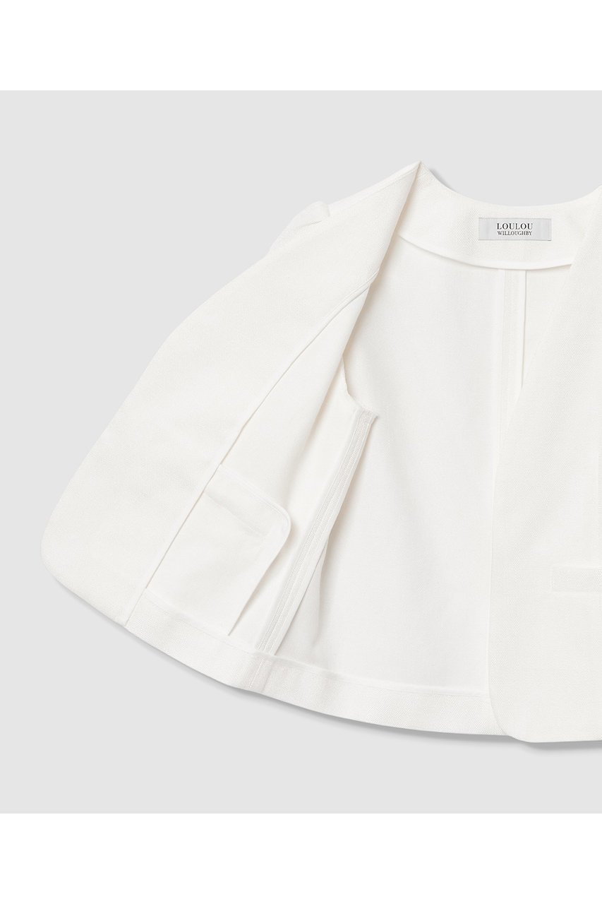 【アルアバイル/allureville】の【LOULOU WILLOUGHBY】ブライトリネン半袖ジャケット 人気、トレンドファッション・服の通販 founy(ファニー) 　ファッション　Fashion　レディースファッション　Fashion for Women　アウター　Coat / Outerwear Collection　レディースジャケット・軽アウター　Jackets　2026年　2026　コンパクト　Compact, Small Size　ジャケット　Jacket, Outerwear　バランス　Balance, Style Balance　エレガント 上品　Elegant　半袖　Short Sleeve, Half Sleeve　夏　Summer　春　Spring　S/S・春夏　SS, Spring/Summer, Warm Season　other-5|ID: prp329100004486858 ipo3291000000036233137