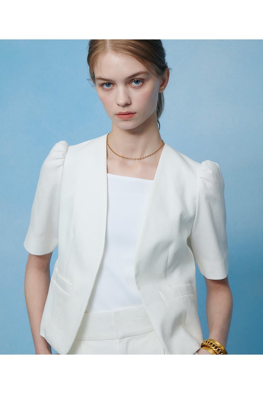 【アルアバイル/allureville】の【LOULOU WILLOUGHBY】ブライトリネン半袖ジャケット 人気、トレンドファッション・服の通販 founy(ファニー) 　ファッション　Fashion　レディースファッション　Fashion for Women　アウター　Coat / Outerwear Collection　レディースジャケット・軽アウター　Jackets　2026年　2026　コンパクト　Compact, Small Size　ジャケット　Jacket, Outerwear　バランス　Balance, Style Balance　エレガント 上品　Elegant　半袖　Short Sleeve, Half Sleeve　夏　Summer　春　Spring　S/S・春夏　SS, Spring/Summer, Warm Season　other-7|ID: prp329100004486858 ipo3291000000036233140