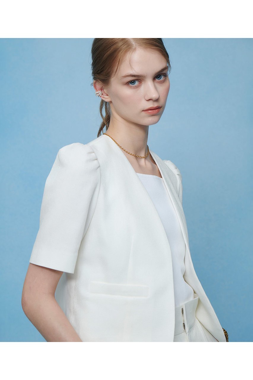 【アルアバイル/allureville】の【LOULOU WILLOUGHBY】ブライトリネン半袖ジャケット 人気、トレンドファッション・服の通販 founy(ファニー) 　ファッション　Fashion　レディースファッション　Fashion for Women　アウター　Coat / Outerwear Collection　レディースジャケット・軽アウター　Jackets　2026年　2026　コンパクト　Compact, Small Size　ジャケット　Jacket, Outerwear　バランス　Balance, Style Balance　エレガント 上品　Elegant　半袖　Short Sleeve, Half Sleeve　夏　Summer　春　Spring　S/S・春夏　SS, Spring/Summer, Warm Season　other-8|ID: prp329100004486858 ipo3291000000036233141