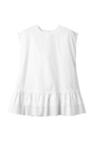 【アルアバイル/allureville】の【Loulou Willoughby】ブロードフリルブラウス 人気、トレンドファッション・服の通販 founy(ファニー) ファッション Fashion レディースファッション Fashion for Women トップス・カットソー Cut & Sew Tops キャミソール&ノースリーブ Camisoles & Sleeveless Tops シャツ・ブラウス・オフィスカジュアル Elegant Blouses & Button-Ups スリーブ Sleeve, Long Sleeve / Short Sleeve デニム Denim, Jeans Material ノースリーブ Sleeveless, No-Sleeve フェミニン Feminine, Girly フリル Frill, Ruffle フレンチ French, French Style ボトム Bottoms, Lower Wear |ID:prp329100004486859