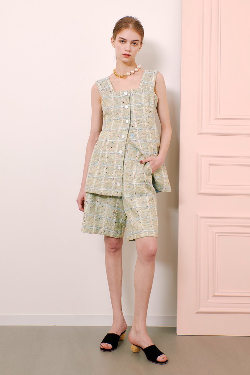 【アルアバイル/allureville】の【Loulou Willoughby】LINTONツイードハーフパンツ 人気、トレンドファッション・服の通販 founy(ファニー) 　ファッション　Fashion　レディースファッション　Fashion for Women　パンツ　Pants & Trousers　ショートパンツ・ハーフパンツ　High-Waisted & Relaxed Shorts　おすすめ　Recommended / Our Picks　ショート　Short, Short Length　シンプル　Simple, Minimal　セットアップ　Set-Up, Coordinated Outfit　ツイード　Twill, Twill Weave　other-8|ID: prp329100004486860 ipo3291000000032903720